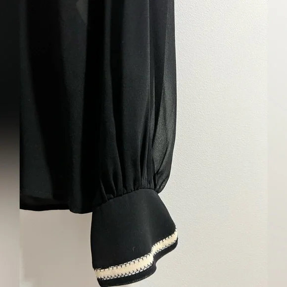 100% silk Size 36 or US 4 Sézane sheer top - Picture 4 of 7